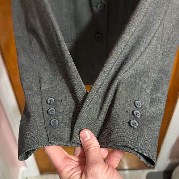 Apostrophe Grey Two Button Blazer Jacket Women’s US 8 - Picture 4 of 6